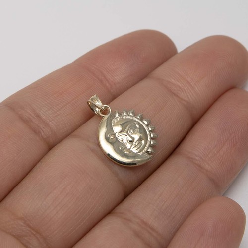 Pendentif charm lune - 3/4", &