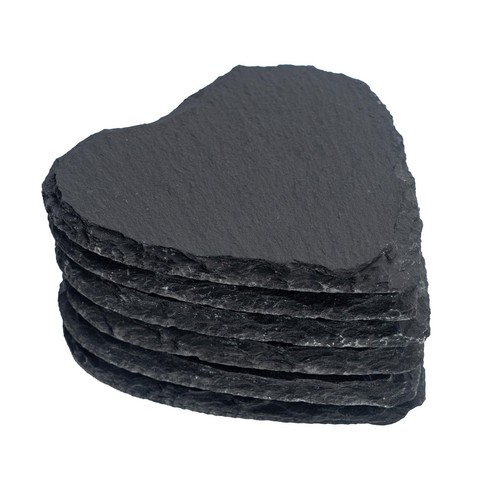 Coeur naturel gris ardoise