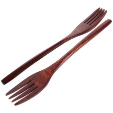  2pcs Forks en bois Forks de