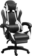 Chaise gaming avec repose-pieds fauteuil gamer confort bureau réglable inclinabl