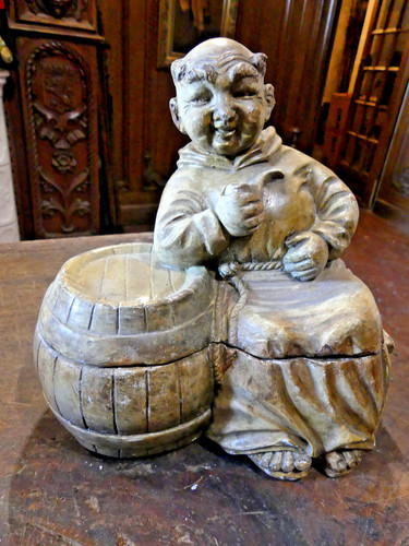 Important pot tabac - a,