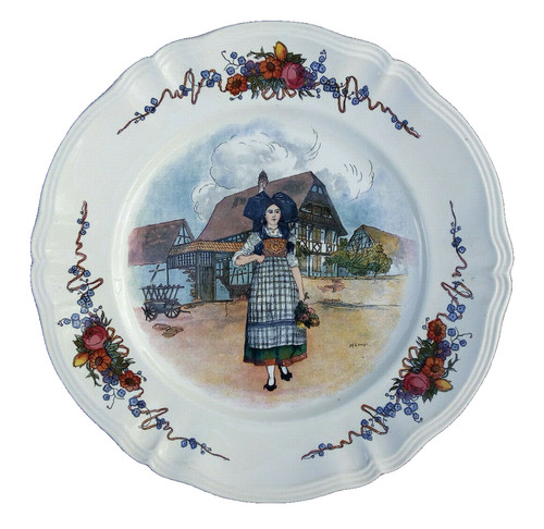 Vintage grand plat faience - vintage,