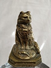 Bronze Animalier Chat Assis