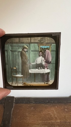 Plaque verre peint - , lanterne