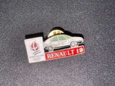 (V7) PINS BADGE ENAMEL VINTAGE VOITURE RENAULT 19 JEUX OLYMPIQUES ALBERTVILLE 92