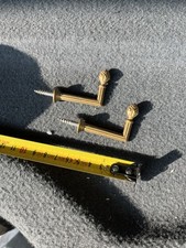 2 Crochets Embrasses rideaux laiton anciennes