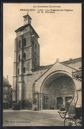 Cpa beaulieu portail de - beaulieu,, le