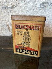 Rare Boite ancienne lithographiée  BLOCMALT RICHARD 1930