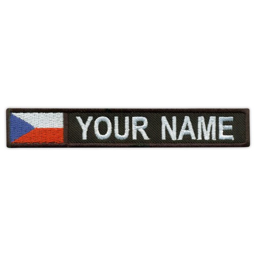 Nom patch avec drapeau - nom,