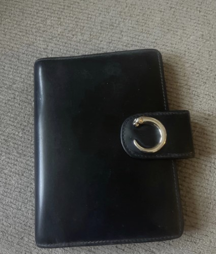 Cartier black learher agenda - cartier, /