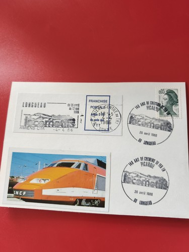 Carte postale philatélie tgv - carte,