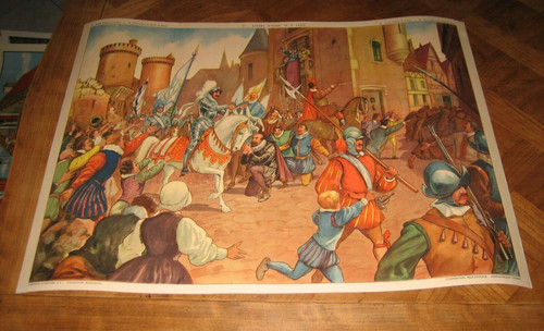 Ancienne affiche scolaire - ancienne,