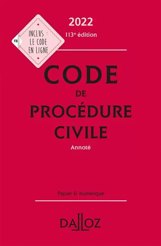 Code procédure civile - civile, 2022