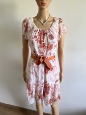 Robe blanche et fleurie Jacqueline Riu taille 40 jamais portée 