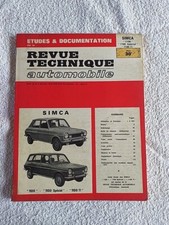 REVUE TECHNIQUE AUTOMOBILE RTA  SIMCA "1100""1100 SPECIAL""1100TI"