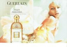 Publicité Advertising 129 2010 Guerlain parfum Aqua Allegoria  Flora Nymphea 2p