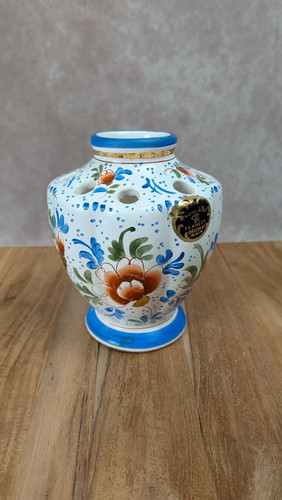 Vase pique fleurs faïence - vase,