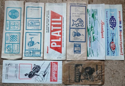 Anciens sachets pêche - sachets, de
