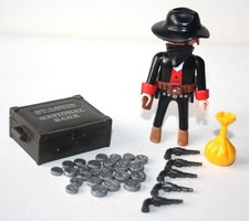 PLAYMOBIL 3814 HOMME BANDIT COW BOY ST LOUIS NATIONAL BANK WESTERN