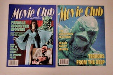 "MOVIE CLUB" VINTAGE HORROR CULT B MOVIE MAGAZINE #7, #10