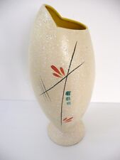 HUBERT BEQUET, QUAREGNON GRAND VASE CERAMIQUE TYPIQUE 1950 VINTAGE ANNEES 50