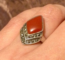 Bague Argent Cornaline