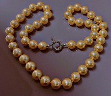 Vintage collier perles bijou grosses perles collier perle de culture necklace