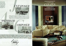 Publicité Advertising 1220 1994  Roche Bobois meubles  canapés composables 2p