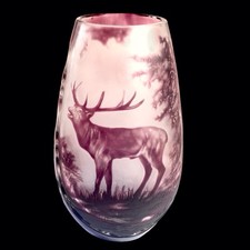Ancien Vase cristal de bohème