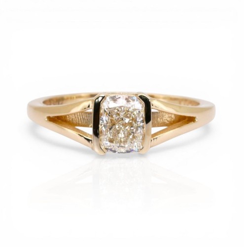 Bague jaune 18k diamant - jaune,