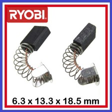 Le lot de 2 balais Charbons RYOBI 6.3 x 13.3 x 17 / 18.5 mm Scie Meuleuse Rabot