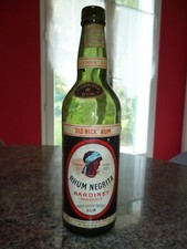 RARE ANCIENNE BOUTEILLE 50 CL DE RHUM NEGRITA BARDINET 1965 alcool canne a sucre