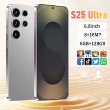 Smartphone S25 Ultra 5G portable débloqué 6,8 pouces Android double SIM 6+128 Go