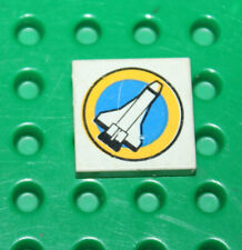 Lego Tile with Space Port Logo ref 3068px27  Set 6455 6456 5313 6461