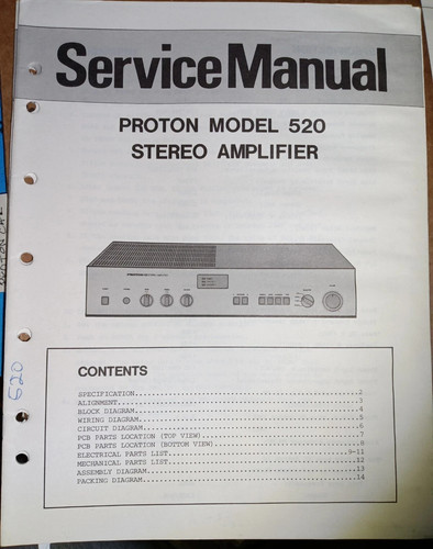 Proton 520 amplifier - proton,
