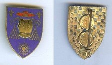 Cuirassiers -  6° Régiment cuirassiers émail cuirasse dorée 2 boléros