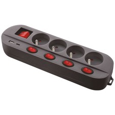 Bloc multiprise - Noir - 4