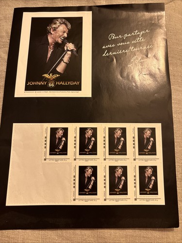 Feuille avec timbres - avec,