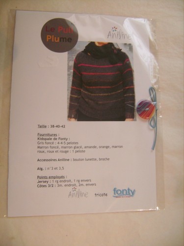 Fiche tricot marque aniline - fiche,