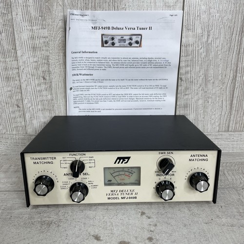 Mfj 949b antenna tuner - antenna,