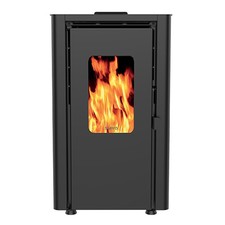 supra poêle à granulés de bois 6.1kw noir orphee 6 noir 