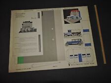 Maquette Station Service papier carton à monter Années 1940 Allemand N°9208 Aral