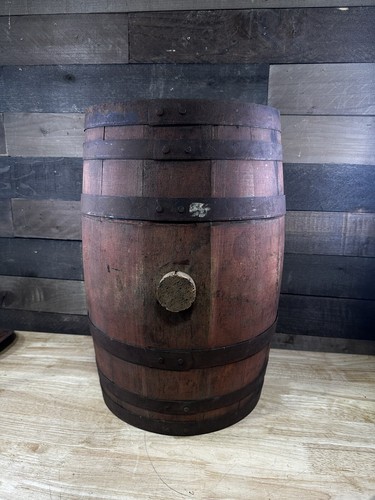 Antique red coca cola - red, wooden