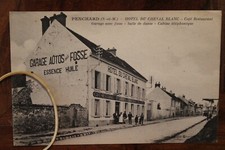 CPA Ak 1926 PENCHARD Hotel du Cheval Blanc animée voyagée café Restaurant Danse