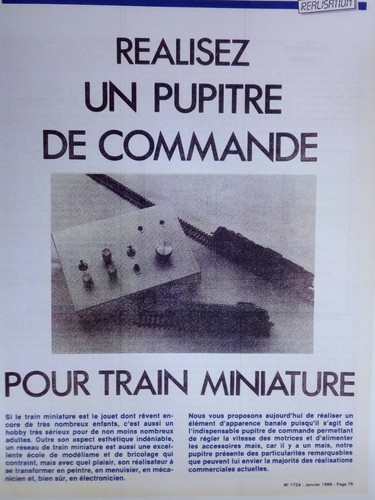 Plan pour pupitre commande - pour,