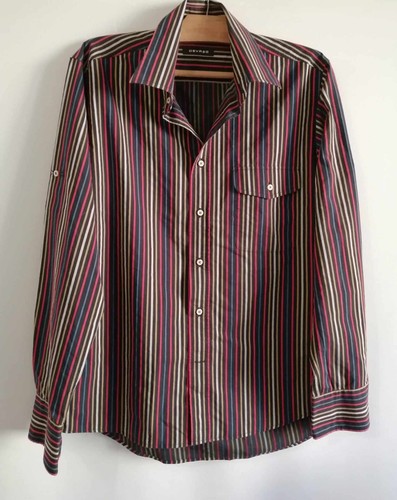 Chemise noire multicolore - chemise,