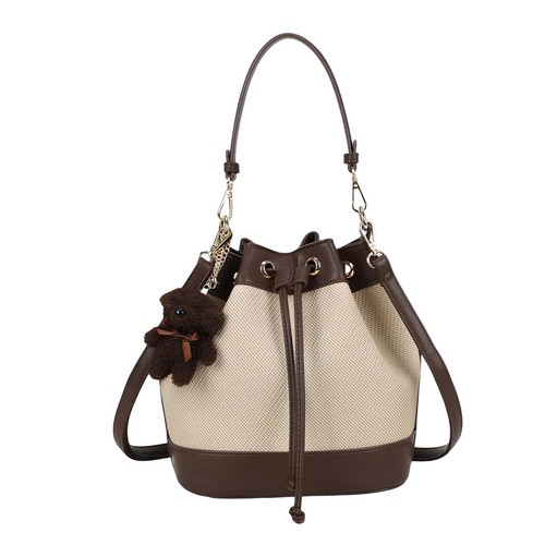Sac seau femme bicolore - seau,