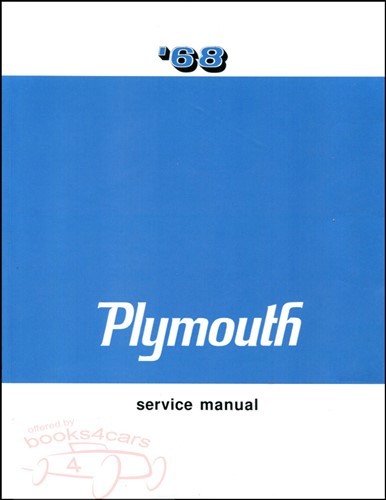Plymouth 1968 manuel - plymouth,