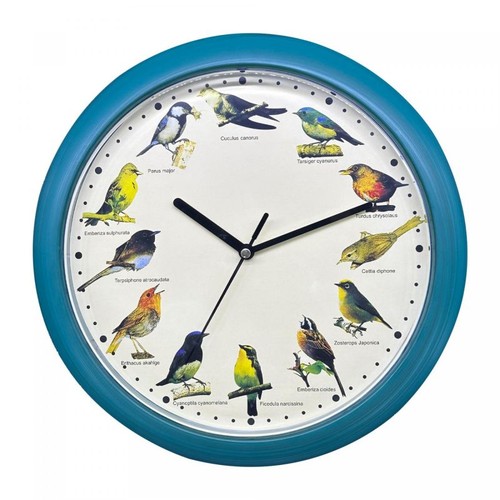 Horloge chant oiseau bleu - chant, d'oiseau