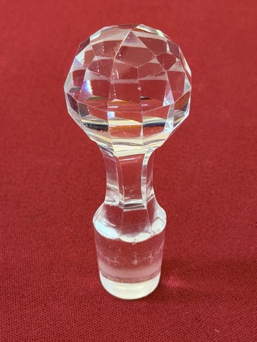 Bouchon carafe ancien cristal - carafe,